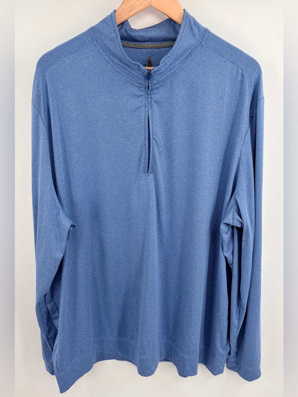 Johnnie-O performance quarter zip heather blue pullover men’s XXL golf athletic